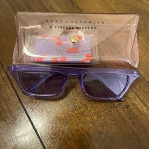 Quay Australia x Finders Keeper Collab Square Purple Shades - Brand New